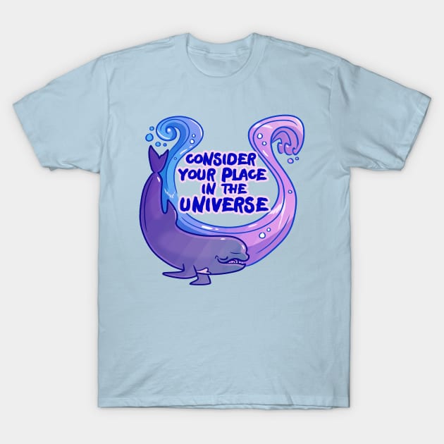 Existentiwhale: Consideration T-Shirt by derangedhyena